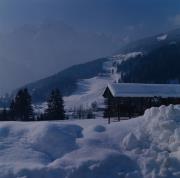 Blick auf Schlossberg von Oberlienz aus