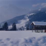 Blick auf Schlossberg von Oberlienz aus