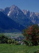 Vista su Lienz da Gaimberg verso Dolomiti