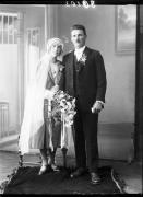 Ripresa in studio. Ritratto di gruppo di una donna e un uomo