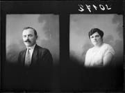 Ripresa in studio. Due ritratti, una donna e un uomo