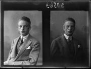 Ripresa in studio. Due ritratti. Uomo