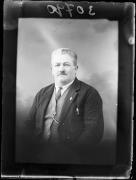 Ripresa in studio. Ritratto di un uomo