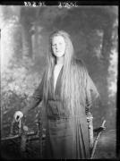 Ripresa in studio. Ritratto di una donna