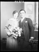 Ripresa in studio. Ritratto di gruppo di una donna e un uomo