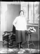 Ripresa in studio. Ritratto di una donna