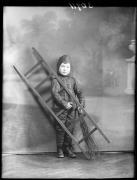 Ripresa in studio. Ritratto di un bambino