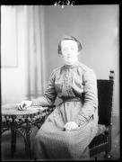 Ripresa in studio. Ritratto di una donna