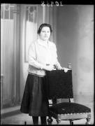 Ripresa in studio. Ritratto di una donna