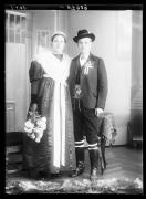 Ripresa in esterno. Ritratto di gruppo di un uomo e una donna