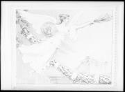 Ripresa interno. Porzione di una decorazione murale. E' raffigurata una vittoria alata con scudo e rami