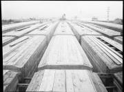 Ripresa in esterno. Cantiere del ponte Rezia a Bolzano sul fiume Isarco