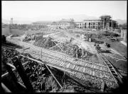 Außenaufnahme. Baustelle der 
