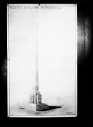 Riproduzione, Disegno di una colonna, con l'iscrizione 