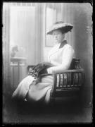 Ripresa in studio. Ritratto di una donna