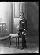 Ripresa in studio. Ritratto di un bambino