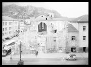 Ripresa in esterno. Rovine della chiesa dei Domenicani di Bolzano