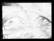 Ripresa interno. Volte a crociera del duomo di Bolzano con impalcature