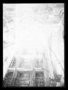 Ripresa in esterno. Ricostruzione del tetto del duomo di Bolzano. Vista dal campanile