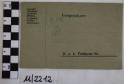 Feldpostkarte der k. u. k. Feldpost