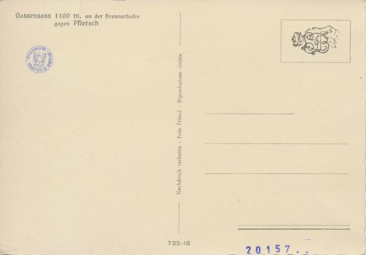 Stadtansicht (Positivo) di Fränzl (1946/01/01 - 1990/12/31) <br>Diritti: Palais Mamming Museum