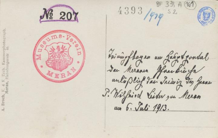 Feier (Positivo) di Broch, Anton (1913/07/06 - 1913/07/06) <br>Diritti: Palais Mamming Museum